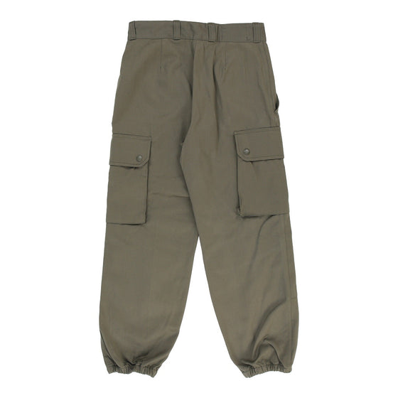 Vintage Double Knee Unbranded Cargo Trousers - 26W UK 6 Khaki Cotton cargo trousers Unbranded   