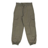 Vintage Double Knee Unbranded Cargo Trousers - 26W UK 6 Khaki Cotton cargo trousers Unbranded   