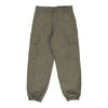 Vintage Double Knee Unbranded Cargo Trousers - 26W UK 6 Khaki Cotton cargo trousers Unbranded   