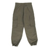 Vintage Double Knee Unbranded Cargo Trousers - 28W UK 8 Khaki Cotton cargo trousers Unbranded   